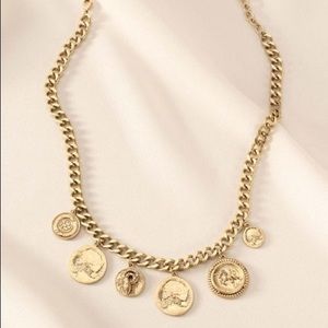 NEW in box- Stella & Dot Heritage Coin Charm Necklace